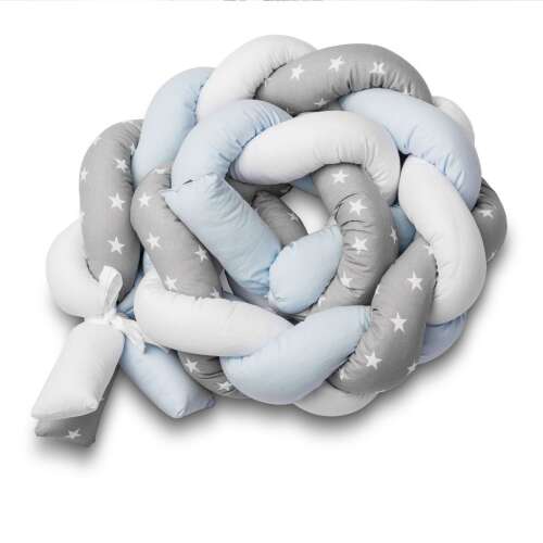 Sensillo Bettgitterschutz Zopf - Blaue Sterne - 210 cm 94583264