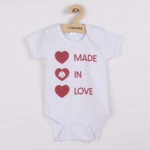 Body nyomtatással New Baby MADE IN LOVE, vel. 62 (3-6 h) 94584927 Body - Lány
