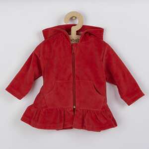 Plüss kapucnis pulóver New Baby Baby piros, vel. 92 (18-24 h) 94590661 Gyerek pulóverek, kardigánok