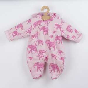 Meleg baba kezeslábas kapucnival Baby Service Elefánt rózsaszín, vel. 74 (6-9 h) 94590757 Overál