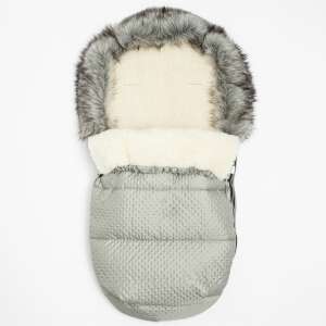 Téli lábzsák New Baby Lux Wool eece szürke 94592111 