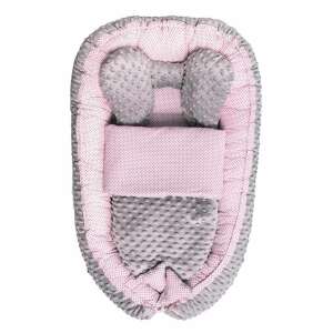Babafészek paplannal kisbabák számára Minky Sweet Baby Belisima rózsaszín 94593371 