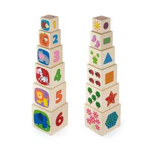 Fából készült piramisa gyermekeknek Viga