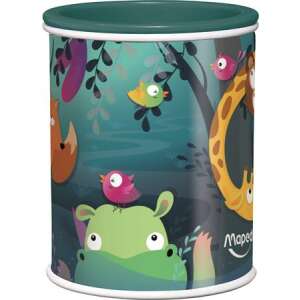 Maped Jungle Fever double hole pencil sharpener with large capacity metal shavings container, featuring a fun jungle animal design - Pencil Sharpener