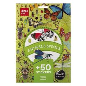 Aufkleber, wiederverwendbar, 50 Stück, APLI Kids "Stickers", Insekten 94596614 Sticker, Magneten