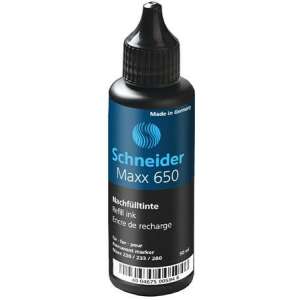 Schneider Maxx 650 fekete alkoholos marker utántöltő tinta, 50ml - Írószer kiegészítő