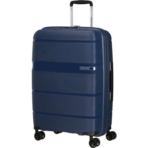 American Tourister Linex Spinner stredný kufor s tvrdým obalom 66 cm #Tmavo modrá