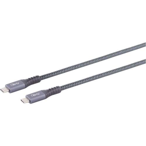 Legamaster USB-C kábel, 1 méter, szürke, USB 4.0 Gen 3x2 