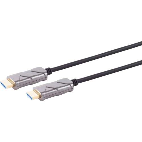 Legamaster Optikai szál HDMI kábel 10K 15m, fekete, 15 méter hosszú, nagy sebességű HDMI kábel, akár 48 Gbit/s átviteli sebességgel, akár 10k felbontással - HDMI kábel