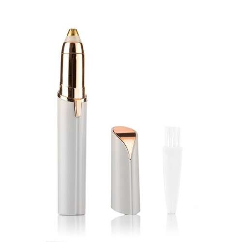 InnovaGoods Trimmer de Păr de Precizie, alb și auriu, cu perie de curățare