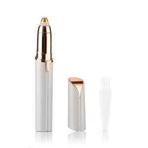 InnovaGoods Präzisions-Haartrimmer, weiß und gold, mit Reinigungsbürste - Kosmetikgeräte & Zubehör