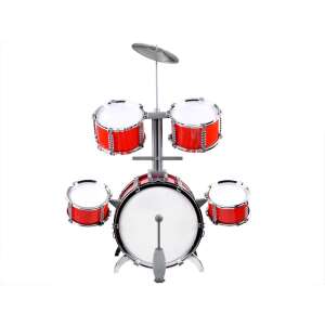 Jazz piros dobfelszerlés kis székkel 35661165 - Ramiz