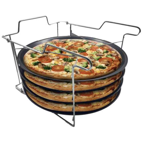 Pizza Sütőforma Négyrészes Állvánnyal
