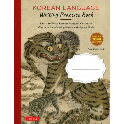 Tuttle koreai nyelv gyakorlókönyv Hangul íráshoz, koreai írás tanulás 