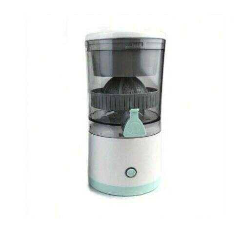 Vezeték Nélküli Hordozható Gyümölcsfacsaró 45W, cordless portable electric citrus juicer, white and green, front view