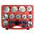 Haina HA-2211 Oil Filter Wrench Set, 19 piece set for removing and installing oil filters