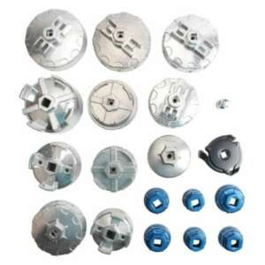 Haina HA-2211 Oil Filter Wrench Set, close-up of the set's contents - Automotive tool