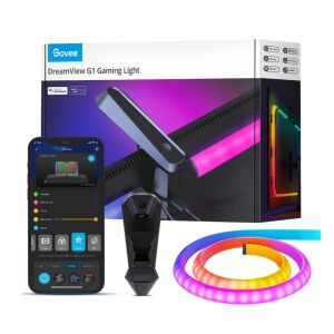 Govee DreamView G1 Gaming Light unboxed with phone app and accessories - LED Strip