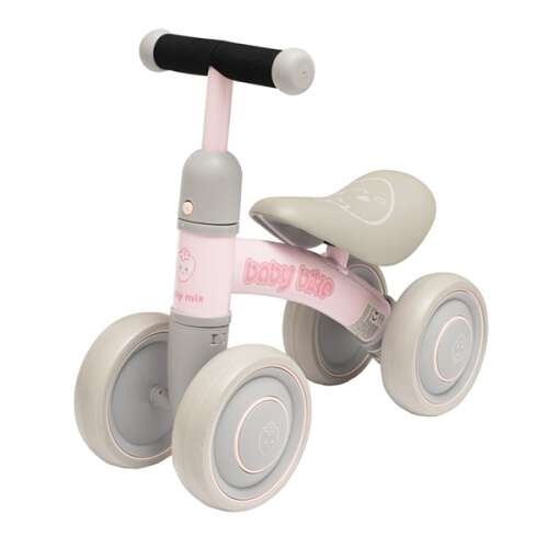 Baby Mix Baby Bike Fruit pink Lauflernrad für Kleinkinder, 12-36 Monate, blau und grau
