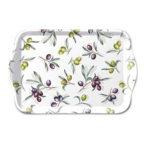 Olívabogyó Mintás Műanyag Tálca - 13x21 cm