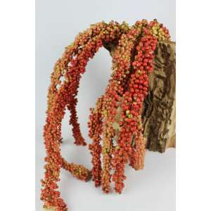 Dekoratív Díszfürt - Narancssárga Golyócskák - 125cm