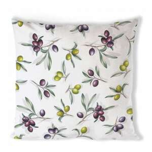 Olivabogyó mintás párnahuzat, 40x40cm, 100% pamut - Ambiente