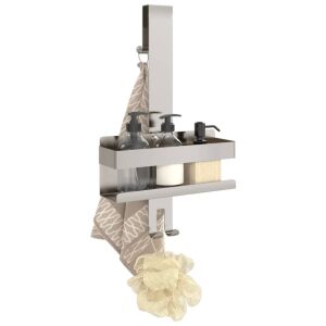 vidaXL Akasztós Zuhanypolc samponnal, szappannal és törölközővel - Fürdőszoba bútor