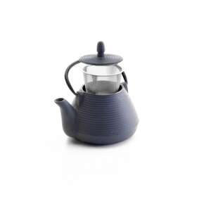 Ibili Java cast iron teapot with infuser, 1 liter, purple - Teapot