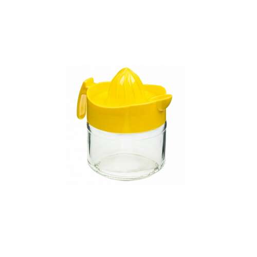 Koopman Excellent Houseware citrusfacsaró, üveg, 7,5x12 cm, átlátszó/sárga