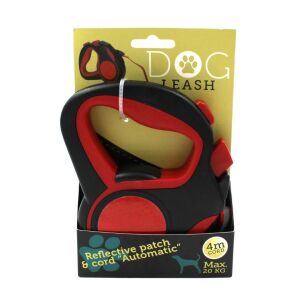 Red 4m Reflective Dog Leash 131508860 - Pet Care