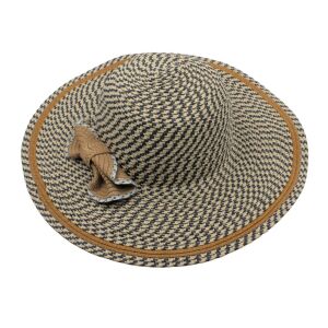 Női Strandkalap - Szürke-Barna - Szalma 131510026 - Női kalap