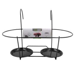 Double Metal Plant Stand for Flower Pots 39x26 cm 94657533 - Landscaping