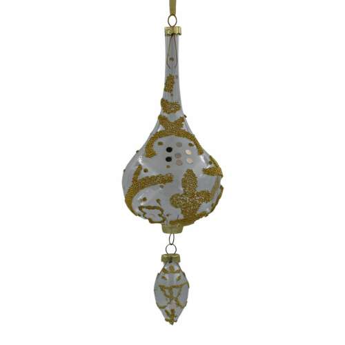 Decoris ornament - Elegáns átlátszó földgömb 25cm