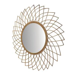 Ratanové zrkadlo Napvirág 90 cm, dekoratívne nástenné zrkadlo - Zrkadlá