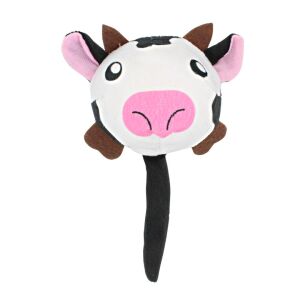 Vedere frontală a jucăriei de pluș pentru câini Vidám Tehén 20cm vacă - Jucării pentru câini