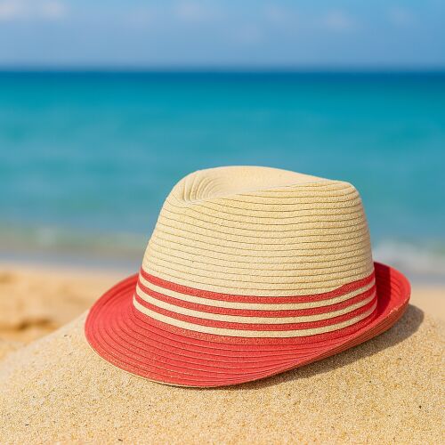 Férfi Szalmakalap - Rózsaszín - Fedora 137711280