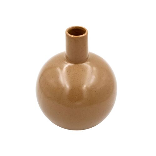 Porcelain Decorative Vase 13.5x17 cm brown 131508687