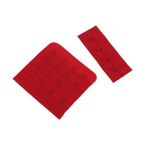 Red bra extender with hooks, 70mm wide, Chrysalis brand - Bra