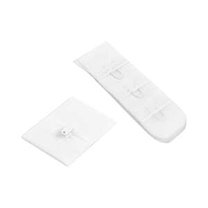 White bra extender with 3 hooks, 20mm wide, Chrysalis brand - Bra