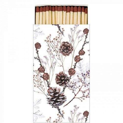 Ambiente Pine Cones gyufa doboz téli mintával - Gyufa