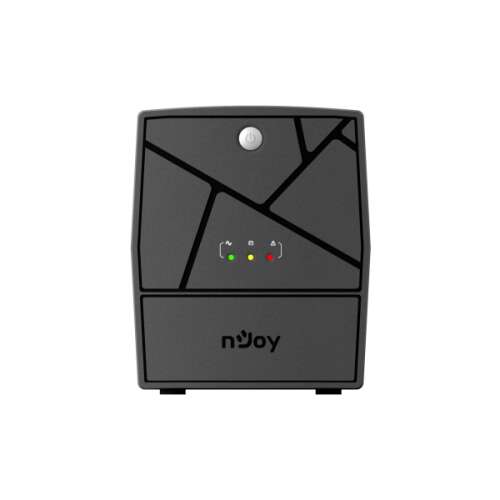 NJOY Keen 2000 USB Szünetmentes Tápellátás, 2000VA, Fekete, Elülső Nézet