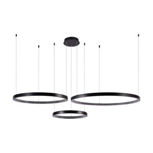 V-TAC LED Kör Csillár - 3 darabos - 57W - Fekete 131639783 - V-TAC