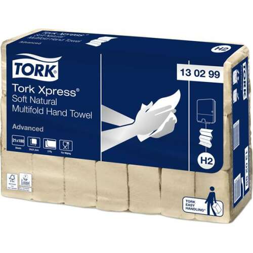 Tork Xpress Soft Natural Multifold kéztörlő, Advanced, 21x180 lap - Papírtörlő