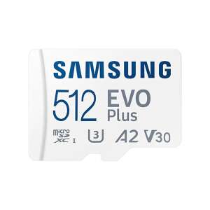 Samsung 512GB SD micro EVO Plus (SDXC Class10) (MB-MC512KA/EU) memória kártya adapterrel 94664142 