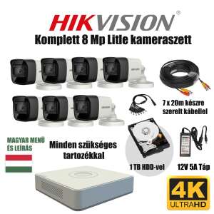 Hikvision 8MP TurboHD prémium kamera rendszer 7 db kamerával és 1 TB HDD-vel 94664488 