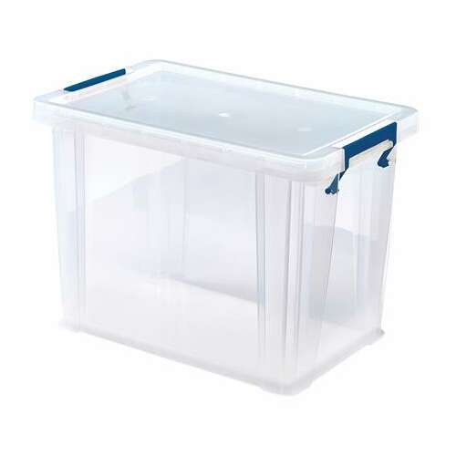 Műanyag tároló doboz, átlátszó, 18,5 liter, FELLOWES, "ProStore™"