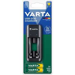 Varta 57651201421 Value USB Duo töltő + 2db AAA 800 mAh akkumulátor 94666849 