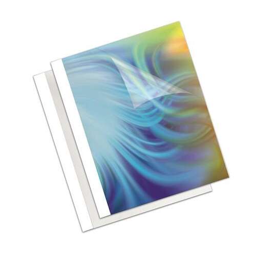 Hőkötőborító, 4 mm, 33-45 lap, A4, FELLOWES "Standard", fehér