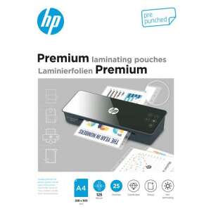 HP Premium lamináló tasakok, 25 db-os csomag, A4 méret, 125 mikron, fényes kivitel - Lamináló fólia