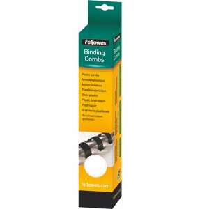 Fellowes Binding Combs, 25 db, fehér műanyag spirálkötő fésűk dokumentumokhoz - Fellowes